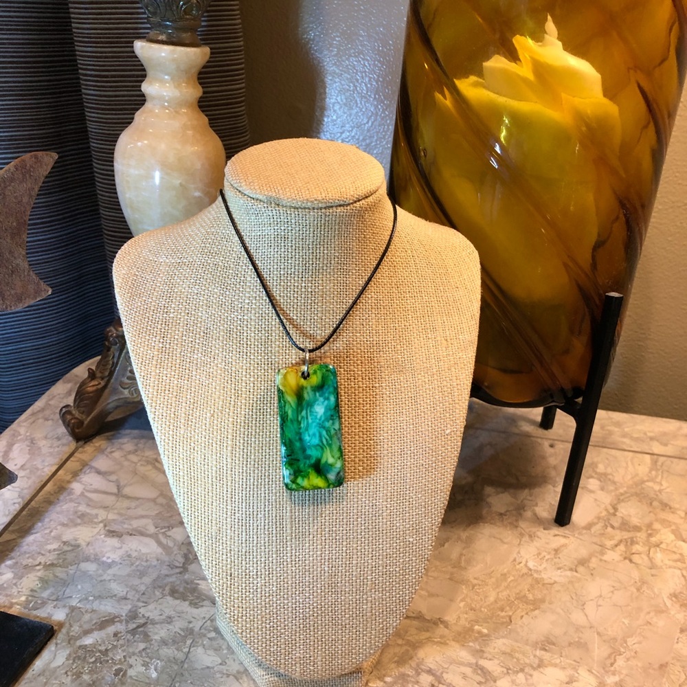 NWT handmade one of a kind domino necklace